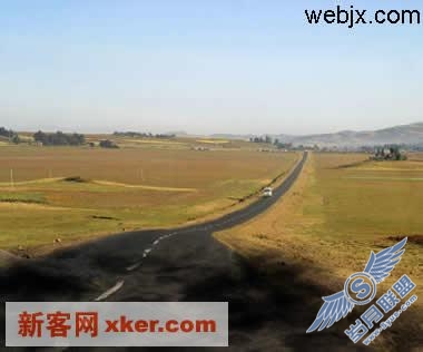 Photoshop把道路表面变得糟糕