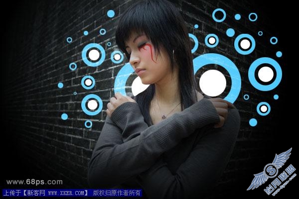 巧用Photoshop个性画笔为MM照做超酷签名