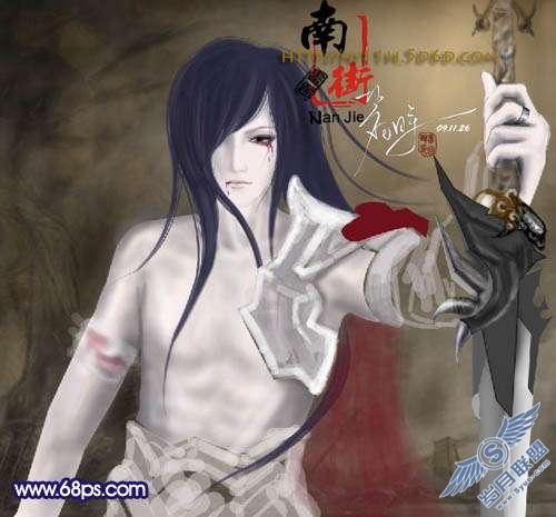 Photoshop鼠绘忧伤的古代武士【图】_