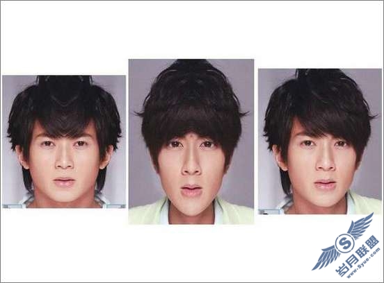 Photoshop出来的众多明星对称脸照欣赏