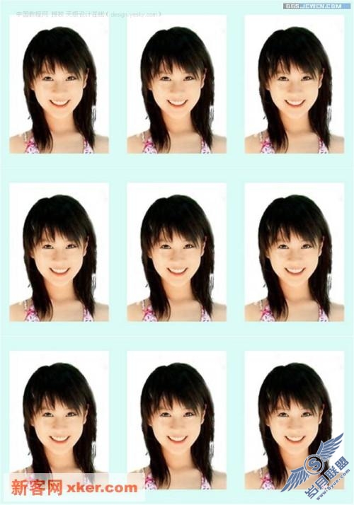 Photoshop用海滩旅游照片制作证件照