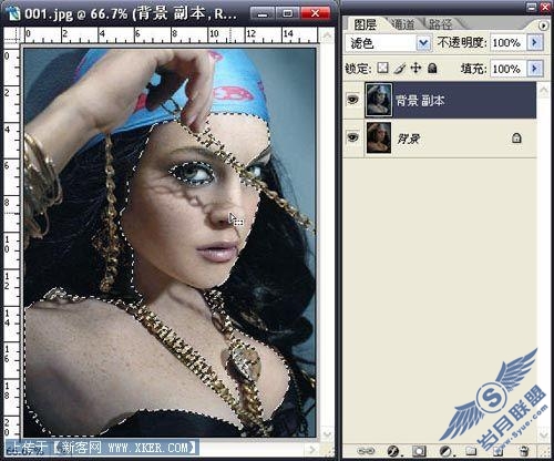 Photoshop为美女塑造魅力的肌肤