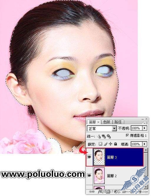 photoshop将人物头像转石膏效果