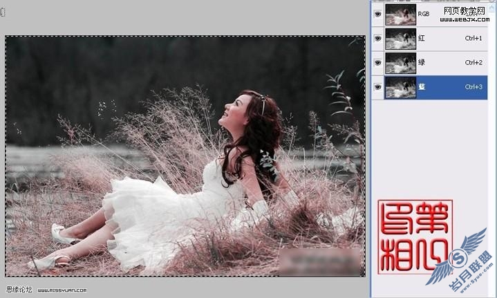 Photoshop调色教程:漂亮的月桂女神