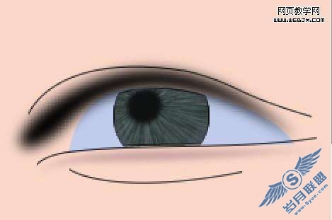 Photoshop鼠绘教程:制作悲伤流泪的人物头像【图】_