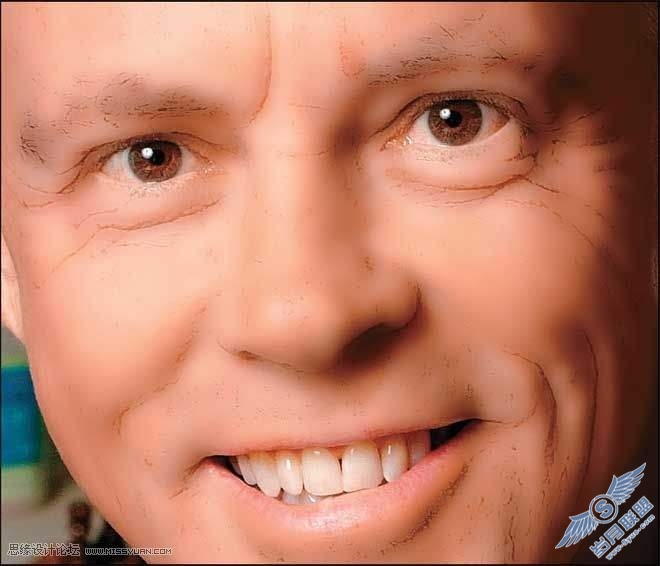 photoshop修复皮肤皱纹及润肤教程