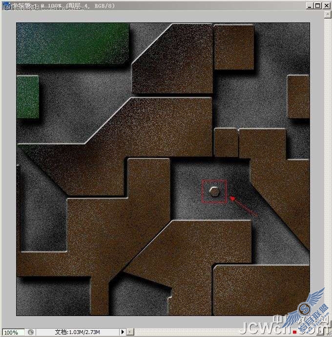 photoshop制作腐蚀的金属效果图教程【图】_