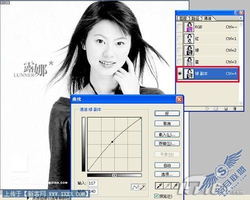 图3 Photoshop曲线调整
