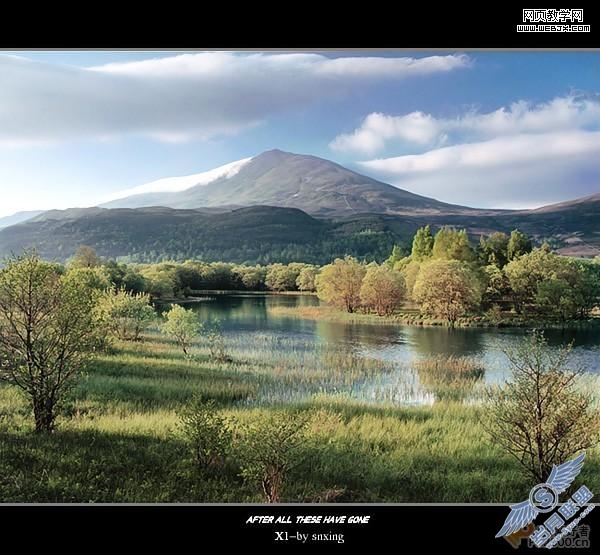 PhotoShop教程: 处理淡淡的干净风景照片