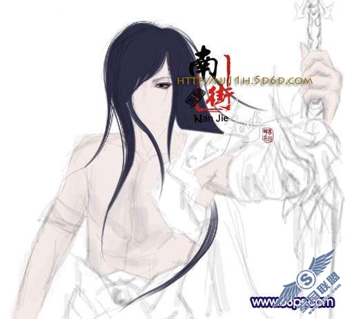 Photoshop鼠绘忧伤的古代武士【图】_