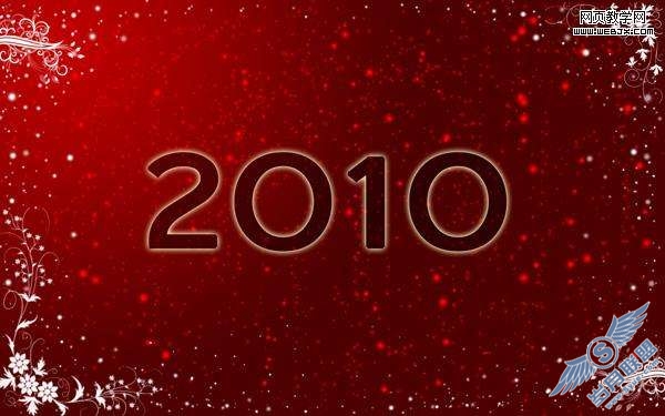 Photoshop制作2010精美的圣诞贺卡教程【图】_