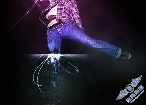 Photoshop制作绚丽的真人潮流插画