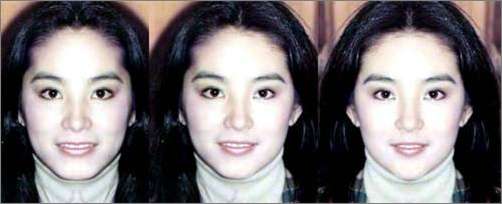 Photoshop出来的众多明星对称脸照欣赏