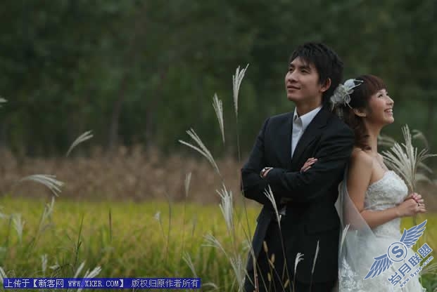 婚纱照片暖色调，Photoshop调色教程