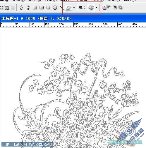 Photoshop实例:制作漂亮的自定义笔刷和形状