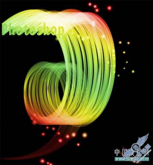 Photoshop初学者打造炫彩光影字体特效