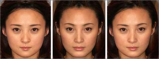 Photoshop出来的众多明星对称脸照欣赏