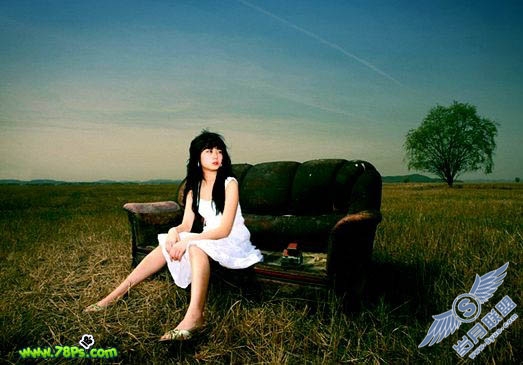 Photoshop调出模特照片古典颓废色彩