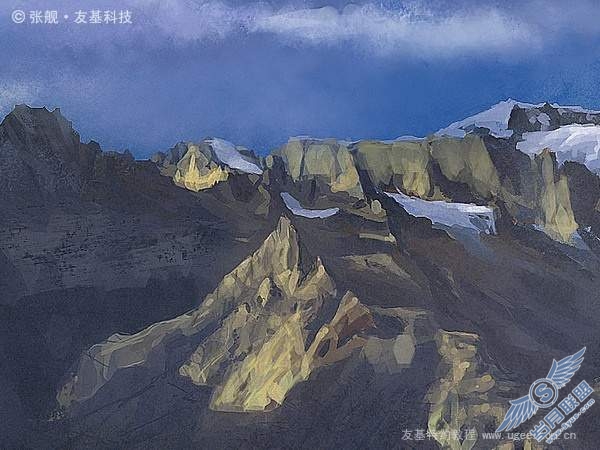 PhotoShop临摹教程:风景绘制