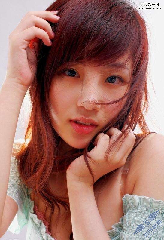 Photoshop照片处理:调出偏红色美女性感照片【图】_