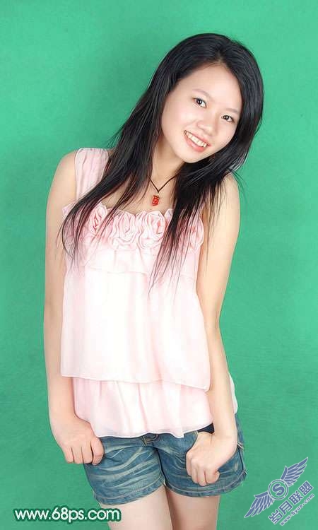 Photoshop照片处理:制作粉红色人物图片效果【图】_