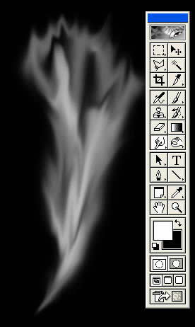 Photoshop滤镜轻松制作缭绕的烟雾