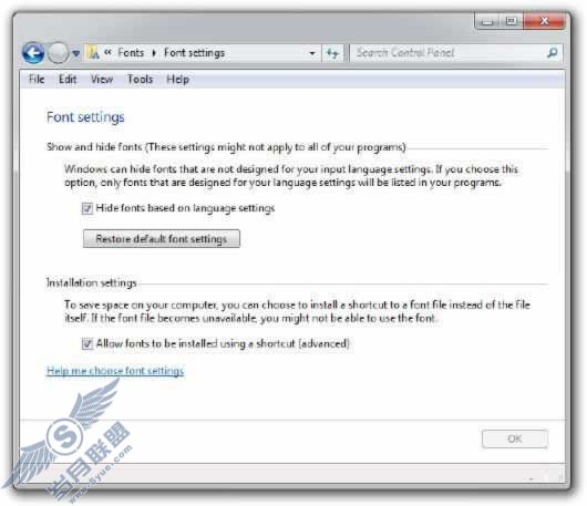 Windows 7 安装字体快捷方式实例 Windows 7 安装字体快捷方式实例