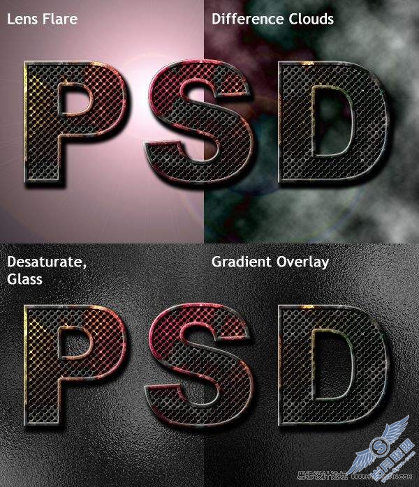 photoshop制作金属质感锈蚀文字