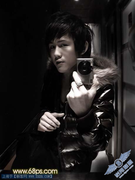 Photoshop调出帅哥的黝黑质感肤色