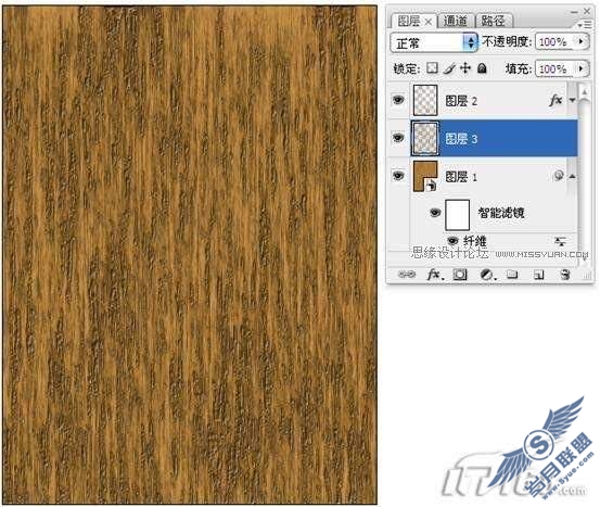 Photoshop滤镜打造逼真的古典木质纹理