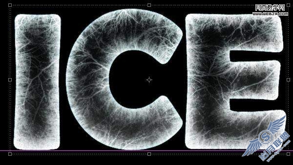Photoshop教程:打造冰冻的冰雪文字效果