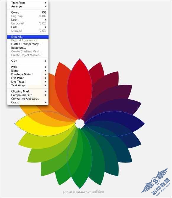 AI+Photoshop打造色彩斑斓的花花壁纸