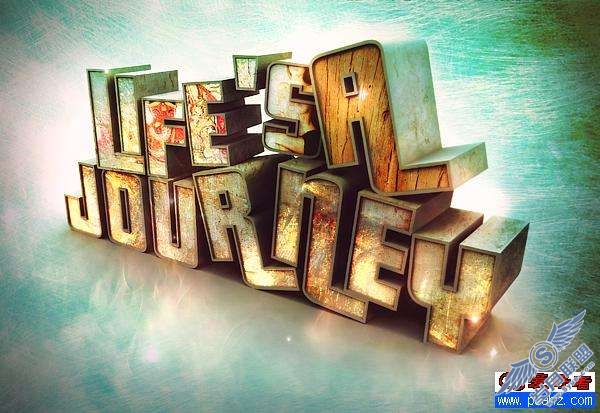 photoshop 3D立体字设计作品欣赏
