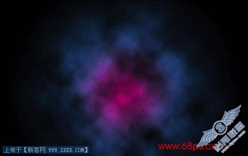 Photoshop制作漂亮彩虹星空