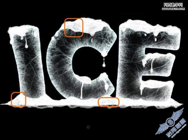 Photoshop教程:打造冰冻的冰雪文字效果