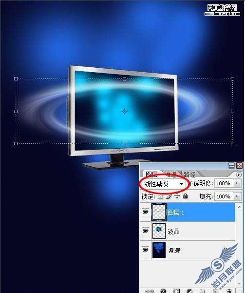 Photoshop液晶显示器广告设计制作【图】_