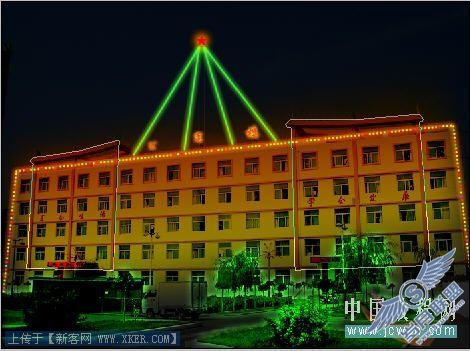 Photoshop把白天打造成节日夜晚效果