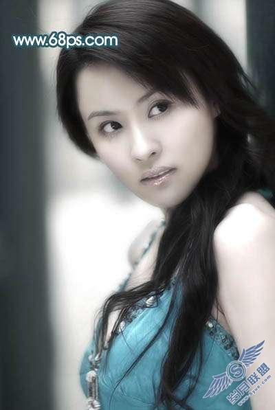 Photoshop照片处理:调色出淡灰色人物质感肤色【图】_