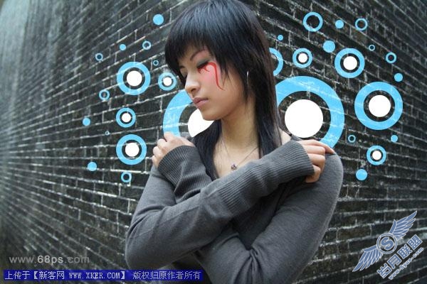 巧用Photoshop个性画笔为MM照做超酷签名