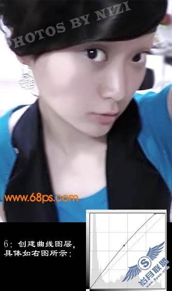 Photoshop给美女加上另类个性妆饰