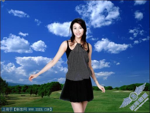 Photoshop 通道法为漂亮MM抠图