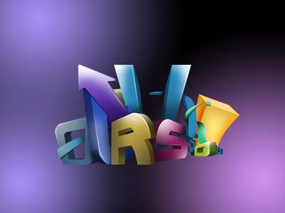 Photoshop制作漂亮的3D潮流艺术壁纸
