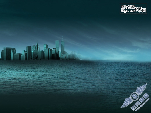 Photoshop照片合成:制作惊涛骇浪海报