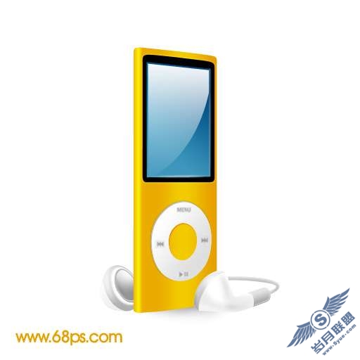 Photoshop制作ipod图标