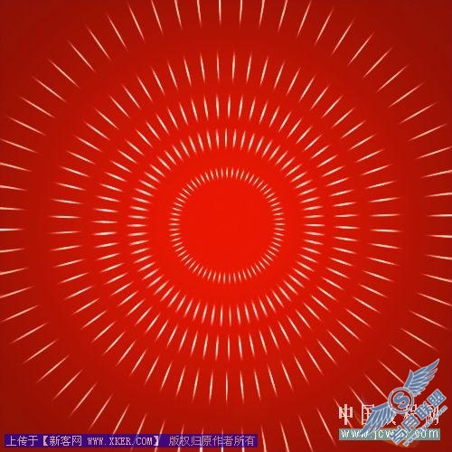 用Photoshop路径工具制作光芒四射背景特效