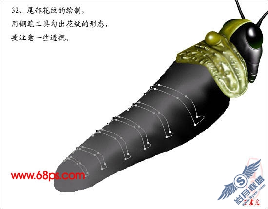 PhotoShop鼠绘超真实的蝗虫