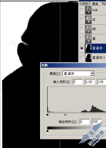Photosho通道抠图实例:抠出模糊的头发