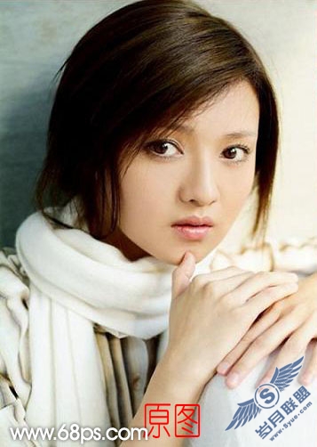 Photoshop把美女照片转柔美的仿手绘效果