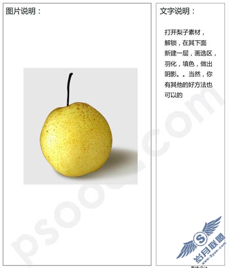 PhotoShop合成可爱的梨子脸部表情