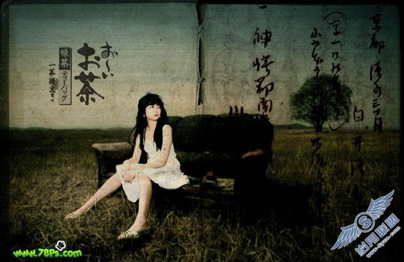 Photoshop调出模特照片古典颓废色彩